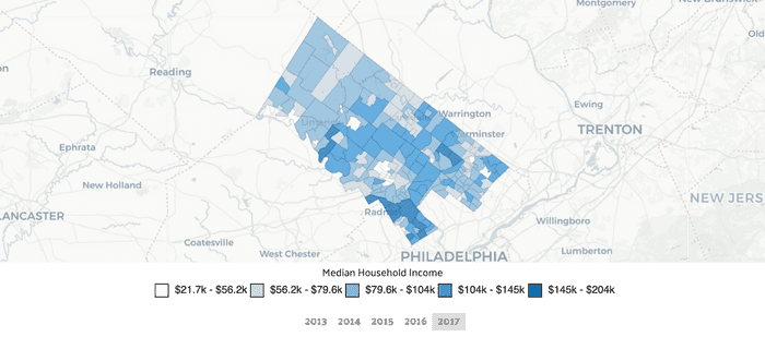 Montgomery County Income Map