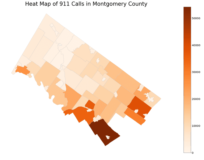 Heatmap of 911 Calls